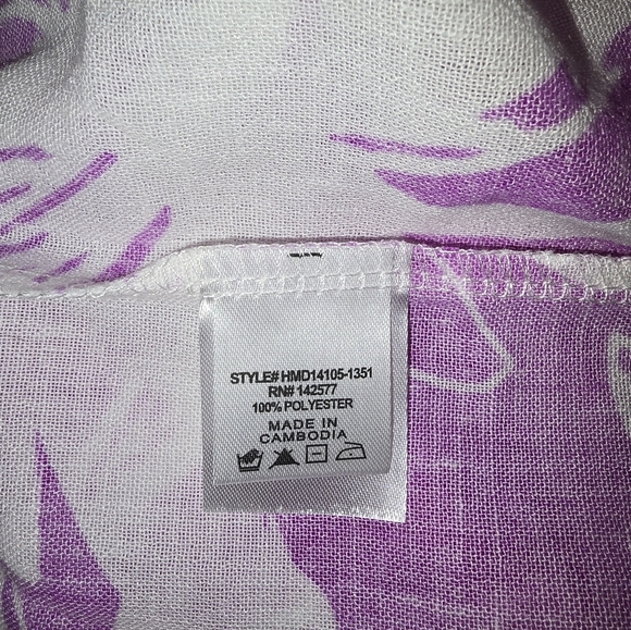 Purple Hawaiian Style Dress Large - Picture 2 of 14